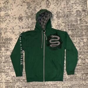 Harry Potter Slytherin Zip Up Sweater